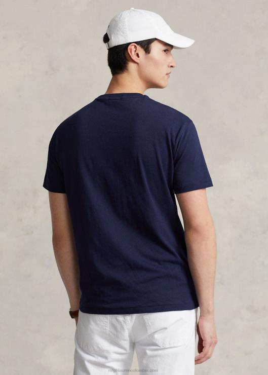 playera de corte clásico con bandera hombres marina de crucero Ralph Lauren 2XR2V8543