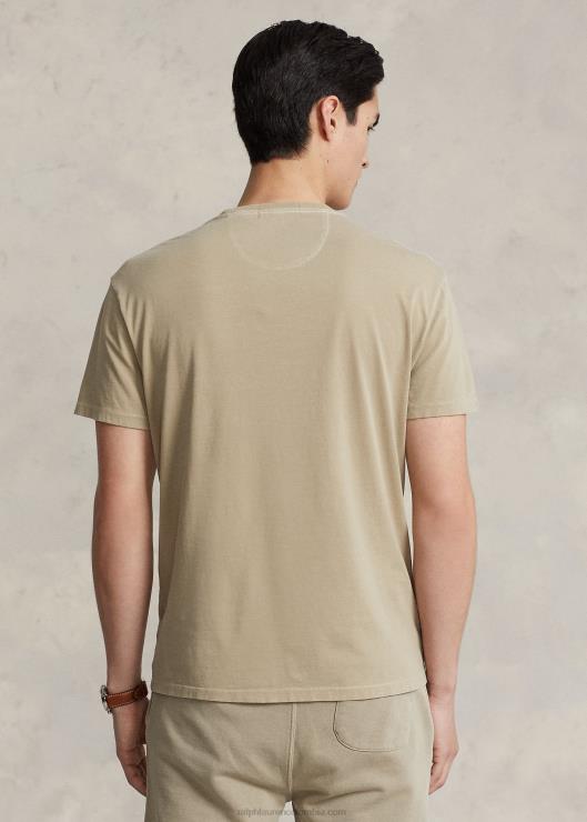 playera de corte clásico con bolsillo hombres caqui clásico Ralph Lauren 2XR2V419