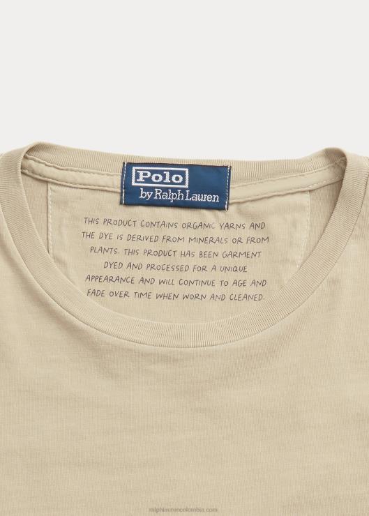 playera de corte clásico con bolsillo hombres caqui clásico Ralph Lauren 2XR2V419