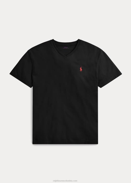 playera de corte clásico con cuello en V hombres rl negro Ralph Lauren 2XR2V207