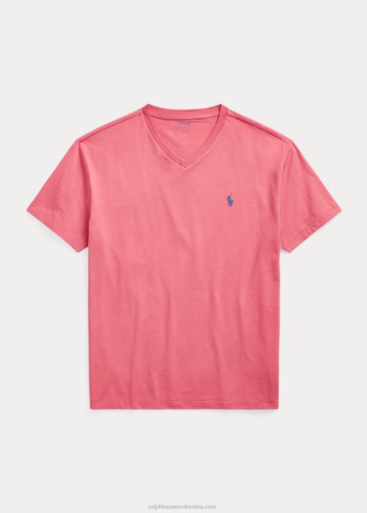 playera de corte clásico con cuello en V hombres rojo pálido Ralph Lauren 2XR2V209