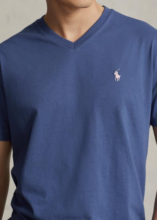 playera de corte clásico con cuello en V hombres viejo real Ralph Lauren 2XR2V214