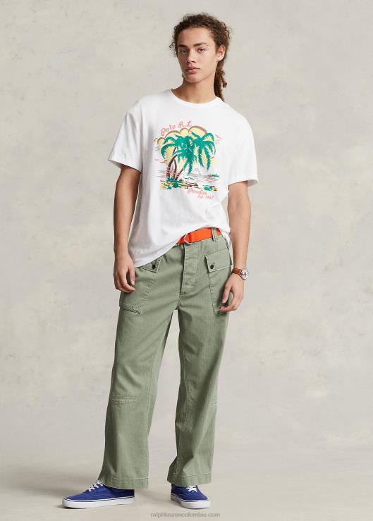 playera de corte clásico con gráfico hombres nevis Ralph Lauren 2XR2V265