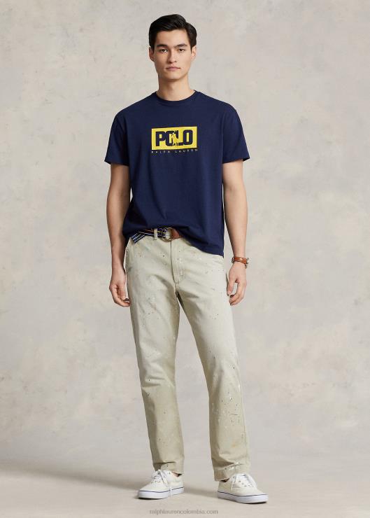 playera de corte clásico con logo hombres marina de crucero Ralph Lauren 2XR2V500
