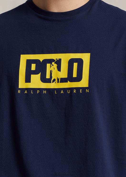 playera de corte clásico con logo hombres marina de crucero Ralph Lauren 2XR2V500