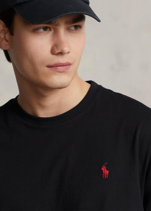 playera de corte clásico con logo hombres negro Ralph Lauren 2XR2V865