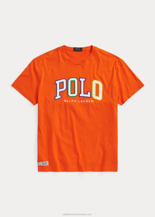 playera de corte clásico con logo hombres vela naranja Ralph Lauren 2XR2V426