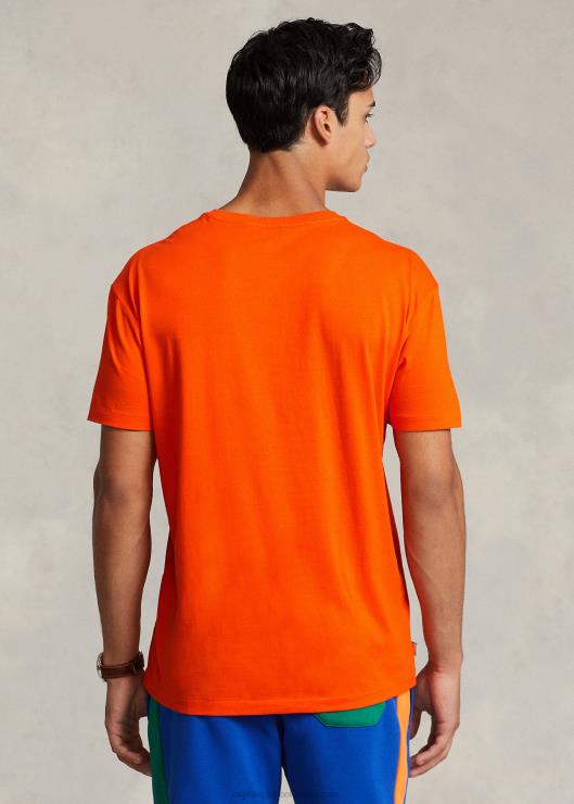 playera de corte clásico con logo hombres vela naranja Ralph Lauren 2XR2V426