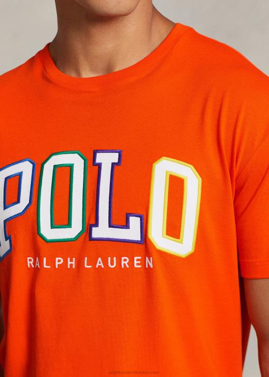 playera de corte clásico con logo hombres vela naranja Ralph Lauren 2XR2V426