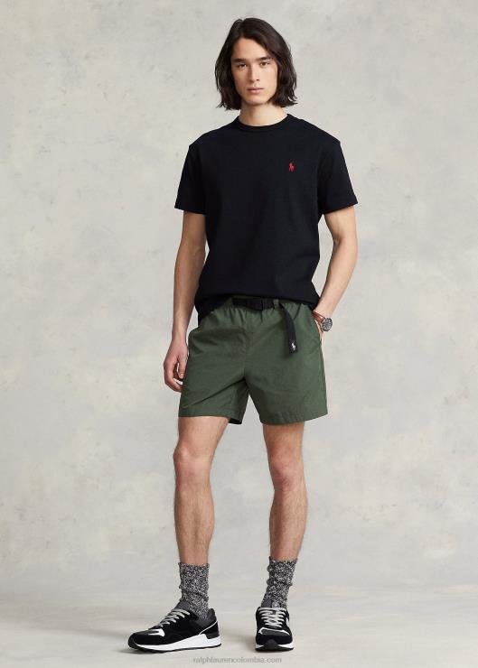 playera de corte clásico de peso pesado hombres negro Ralph Lauren 2XR2V237