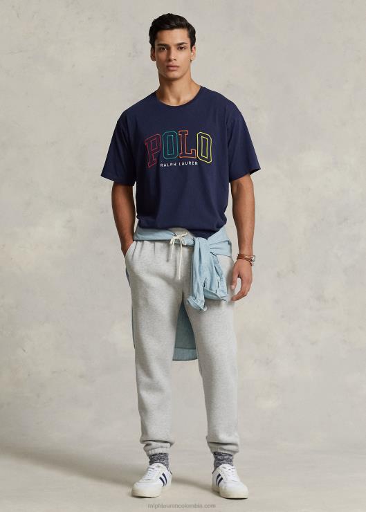 playera de corte grande con logo hombres marina de crucero Ralph Lauren 2XR2V658