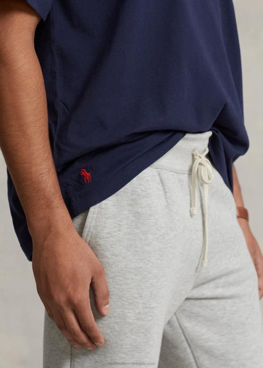 playera de corte grande con logo hombres marina de crucero Ralph Lauren 2XR2V658