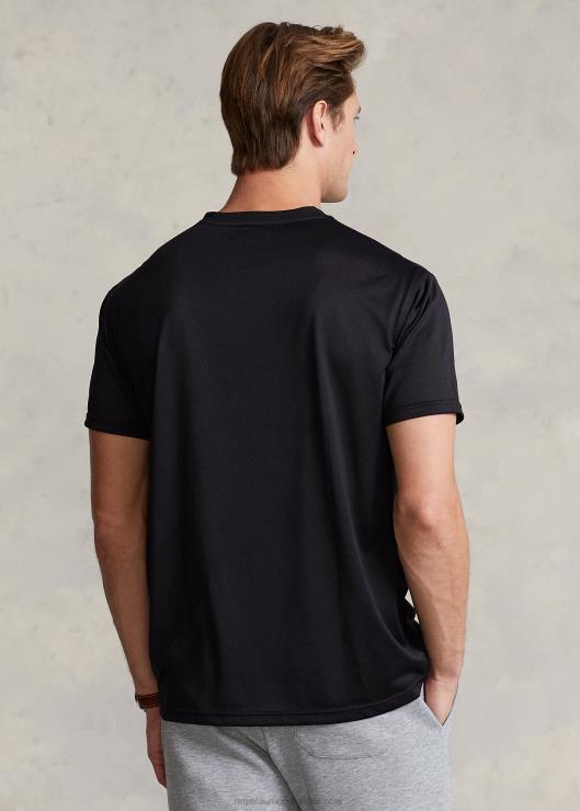 playera de punto de rendimiento de corte clásico hombres negro Ralph Lauren 2XR2V278