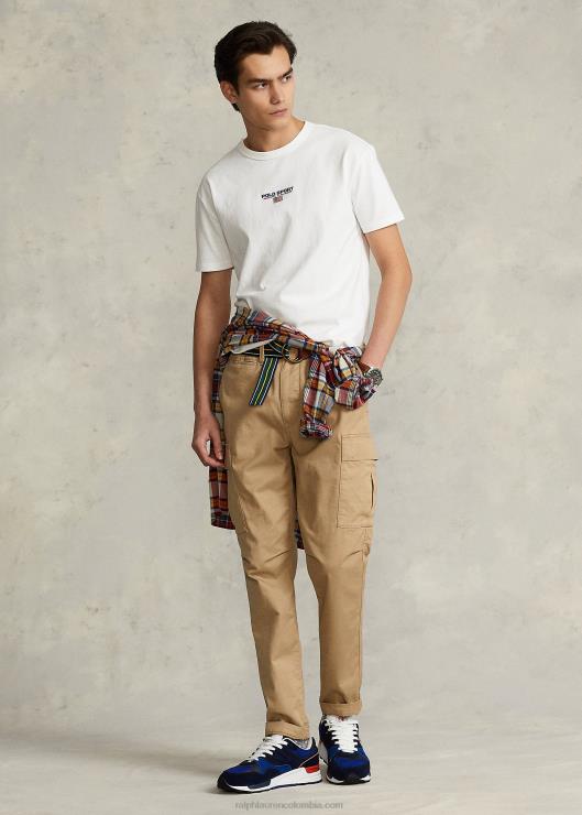 playera polo sport de corte clásico hombres blanco Ralph Lauren 2XR2V544