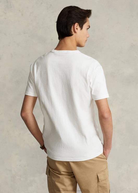 playera polo sport de corte clásico hombres blanco Ralph Lauren 2XR2V544