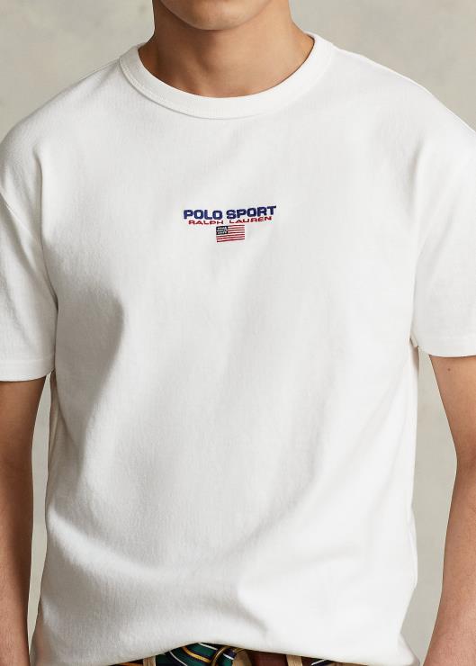 playera polo sport de corte clásico hombres blanco Ralph Lauren 2XR2V544