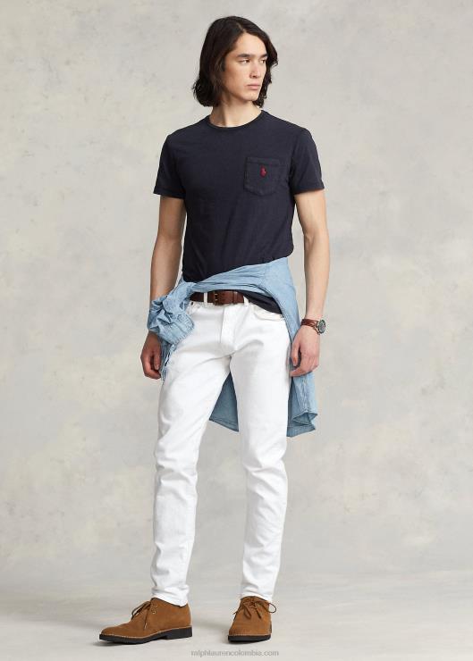 playera slim fit personalizada con bolsillo de jersey hombres negro Ralph Lauren 2XR2V316