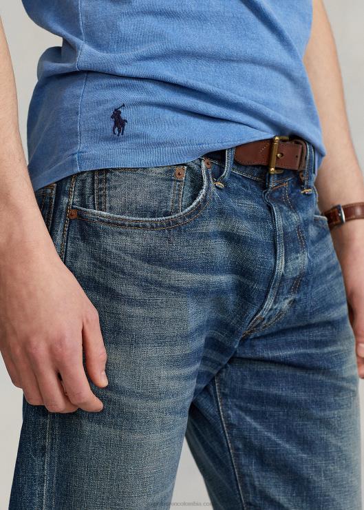 playera slim fit personalizada con bolsillo de jersey hombres retirarse azul Ralph Lauren 2XR2V8557