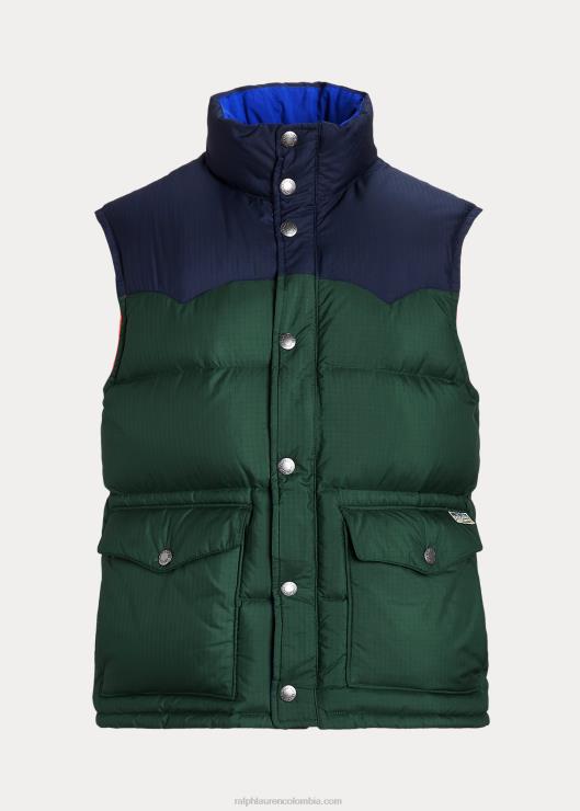 chaleco de plumón repelente al agua hombres bosque nuevo/marina de newport Ralph Lauren 2XR2V108