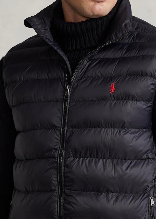 el chaleco empacable hombres negro Ralph Lauren 2XR2V1921