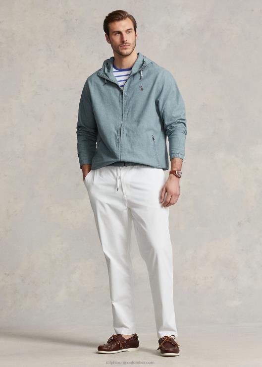 chamarra con capucha de cambray índigo hombresRalph Lauren 2XR2V1384