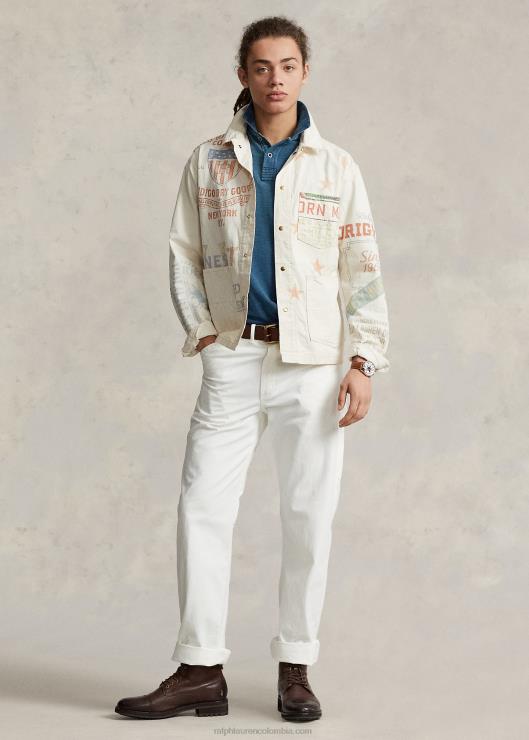 chamarra de pintor con gráfico de mezclilla hombres madreselva Ralph Lauren 2XR2V852