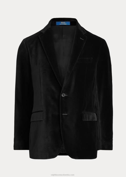 chamarra polo de terciopelo suave hombres negro Ralph Lauren 2XR2V844