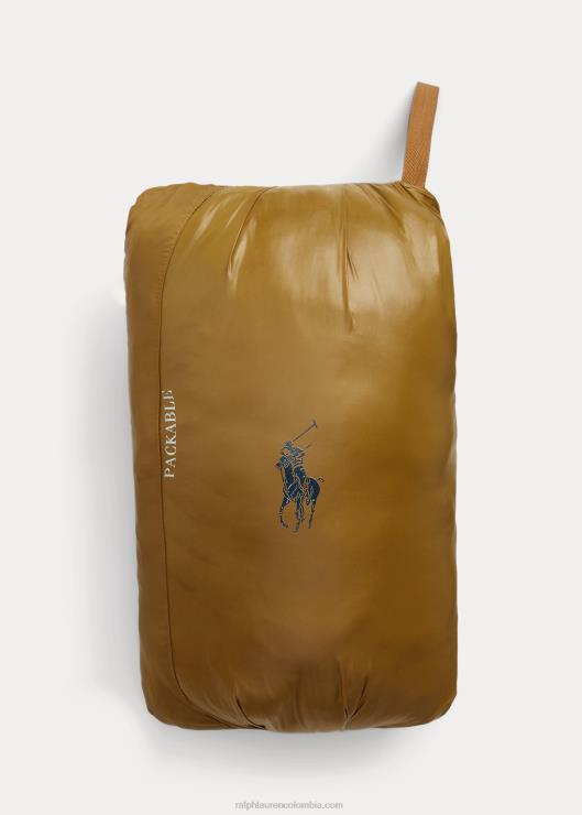 chamarra repelente al agua plegable hombres enviar bronceado Ralph Lauren 2XR2V134