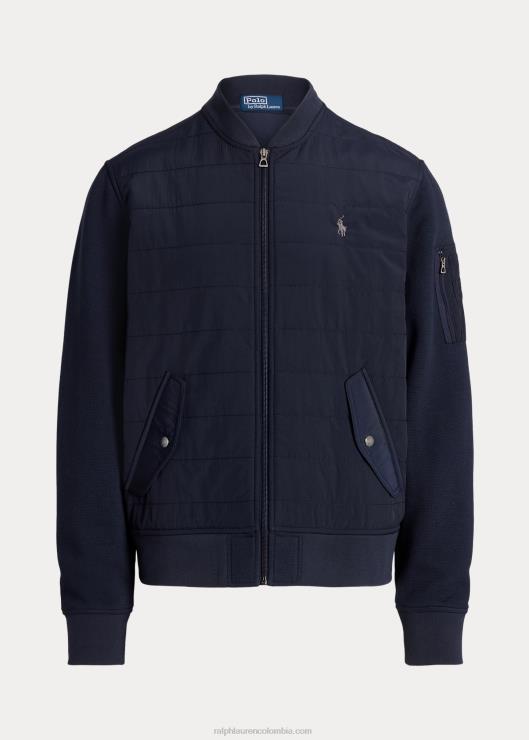 chaqueta bomber híbrida hombres aviador de la marina Ralph Lauren 2XR2V8646
