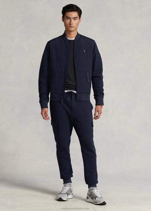 chaqueta bomber híbrida hombres aviador de la marina Ralph Lauren 2XR2V8646