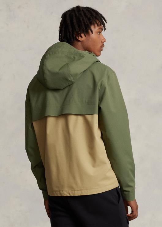 chaqueta con capucha resistente al agua hombres salvia oscura multi Ralph Lauren 2XR2V1174