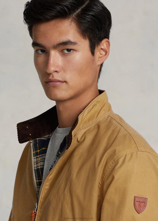 chaqueta de hule hombres caqui del desierto Ralph Lauren 2XR2V125