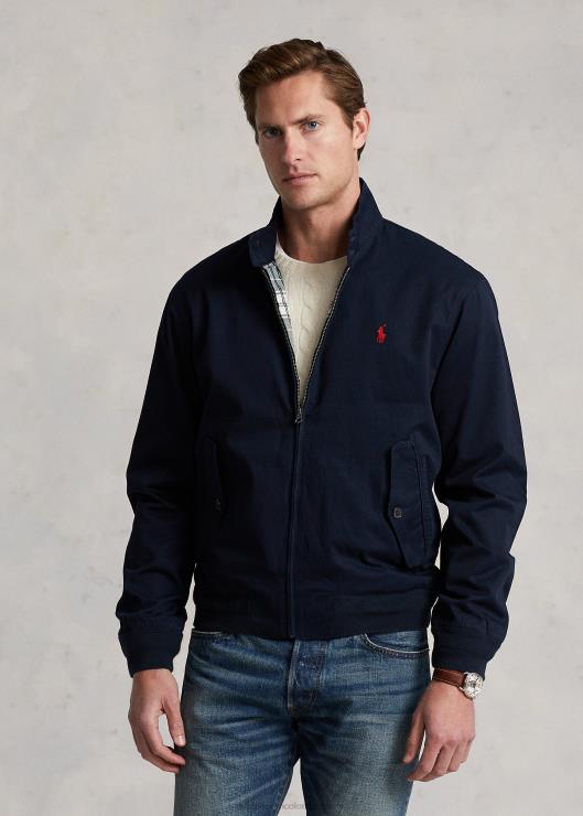 chaqueta de sarga de algodón hombres colección azul marino Ralph Lauren 2XR2V8580