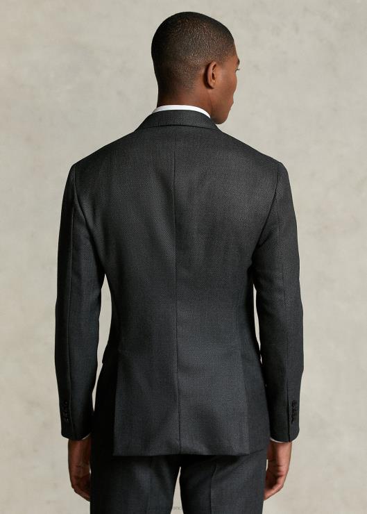 chaqueta de traje de la colección morehouse hombres gris Ralph Lauren 2XR2V1201