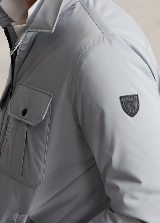 chaqueta repelente al agua hombres canal gris Ralph Lauren 2XR2V8676