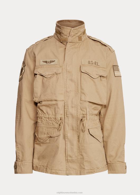 la icónica chaqueta de campaña hombres caqui del desierto Ralph Lauren 2XR2V955