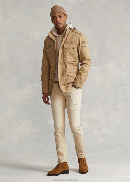 la icónica chaqueta de campaña hombres caqui del desierto Ralph Lauren 2XR2V955