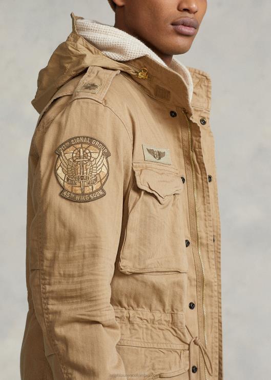 la icónica chaqueta de campaña hombres caqui del desierto Ralph Lauren 2XR2V955