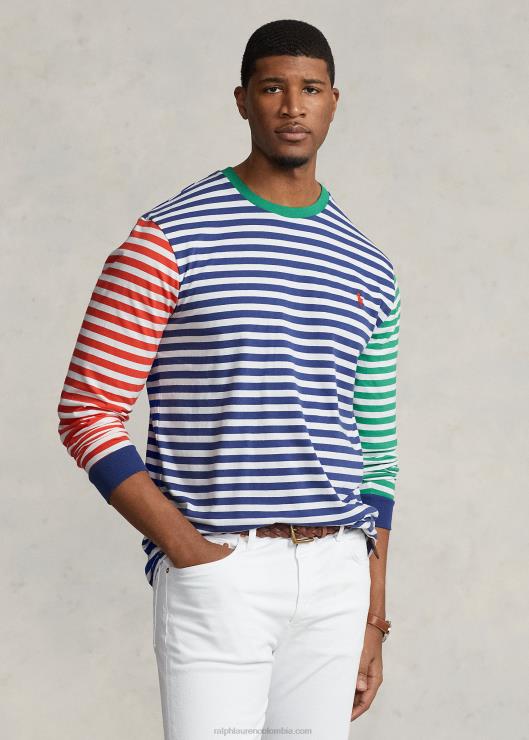camiseta de manga larga a rayas hombres viejo real multi Ralph Lauren 2XR2V1443