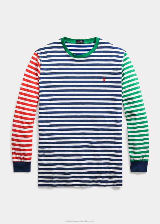 camiseta de manga larga a rayas hombres viejo real multi Ralph Lauren 2XR2V1443