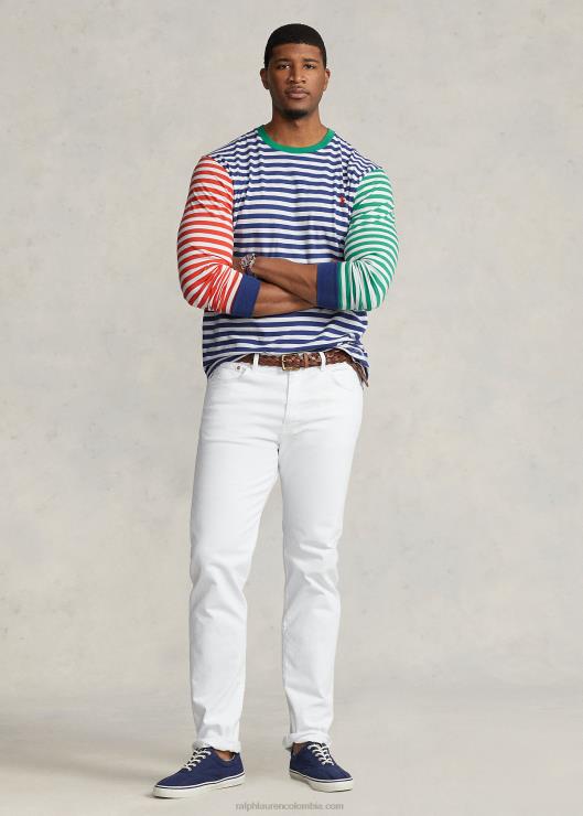 camiseta de manga larga a rayas hombres viejo real multi Ralph Lauren 2XR2V1443