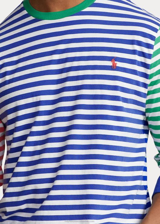 camiseta de manga larga a rayas hombres viejo real multi Ralph Lauren 2XR2V1443