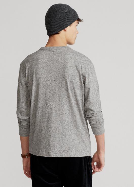 camiseta de manga larga de jersey-todos los ajustes hombres brezo vintage oscuro Ralph Lauren 2XR2V182