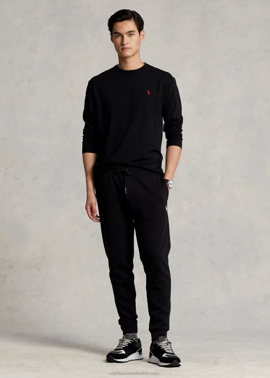 camiseta de manga larga de jersey-todos los ajustes hombres negro Ralph Lauren 2XR2V183
