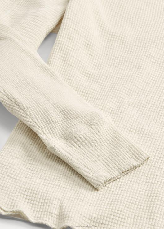 cuello redondo texturizado hombres papel blanco Ralph Lauren 2XR2V1692