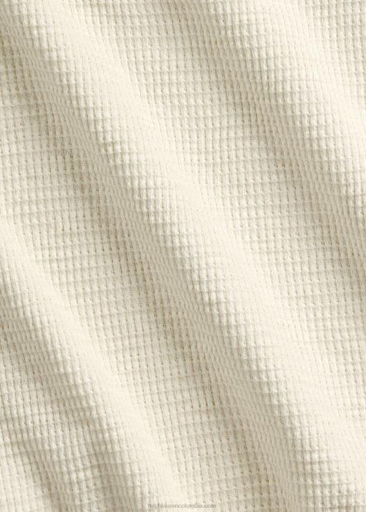 cuello redondo texturizado hombres papel blanco Ralph Lauren 2XR2V1692