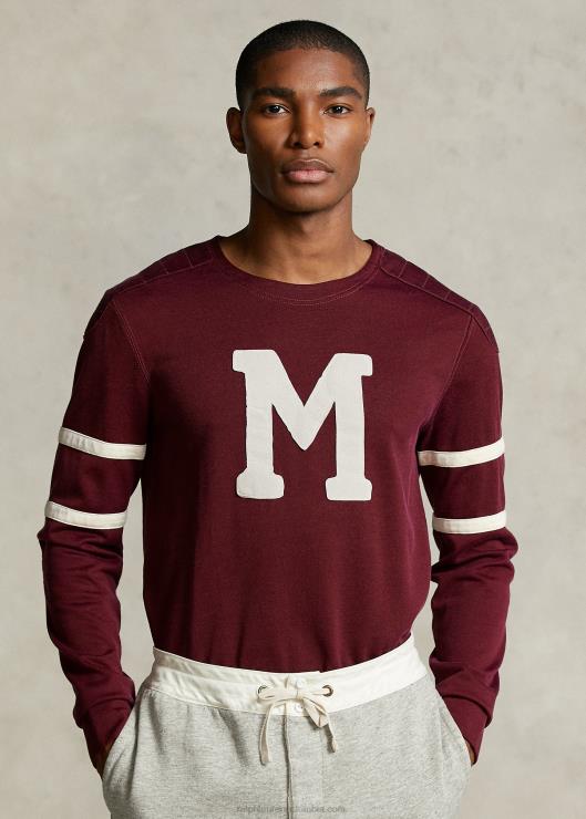 la camiseta de fútbol de la colección morehouse hombres vino clasico Ralph Lauren 2XR2V1273