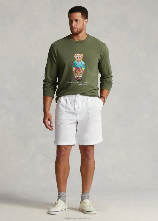 playera de manga larga con osito de polo hombres salvia oscura Ralph Lauren 2XR2V1346
