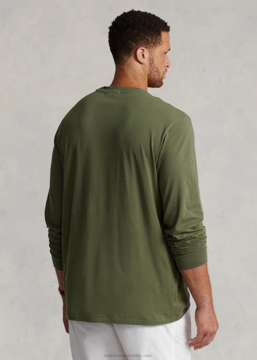 playera de manga larga con osito de polo hombres salvia oscura Ralph Lauren 2XR2V1346