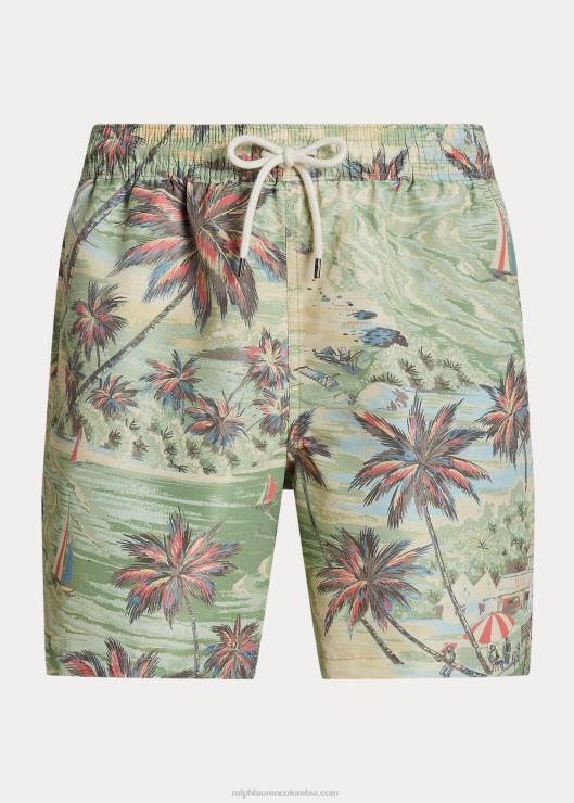 Bañador de viaje de ajuste clásico. hombres bazar de la playa hawaiana Ralph Lauren 2XR2V1323